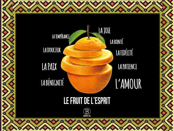 Le fruit de l'Esprit - Affiche chrétienne