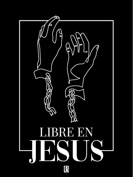 Libre en Jésus - Affiche Chrétienne