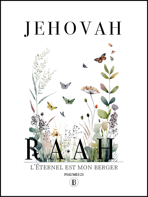 Jehovah Raah - Affiche Chrétienne