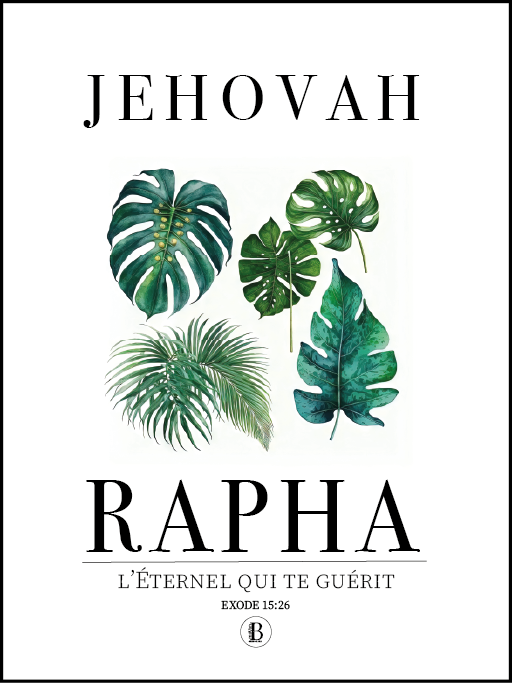 Jehovah Rapha - Affiche chrétienne