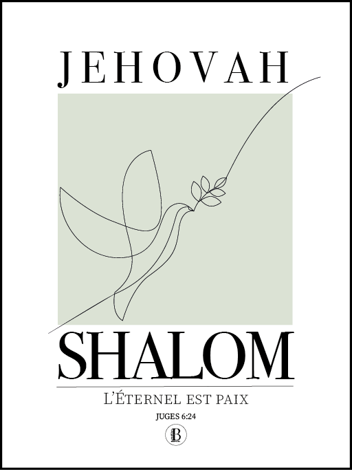 Jehovah Shalom - Affiche chrétienne