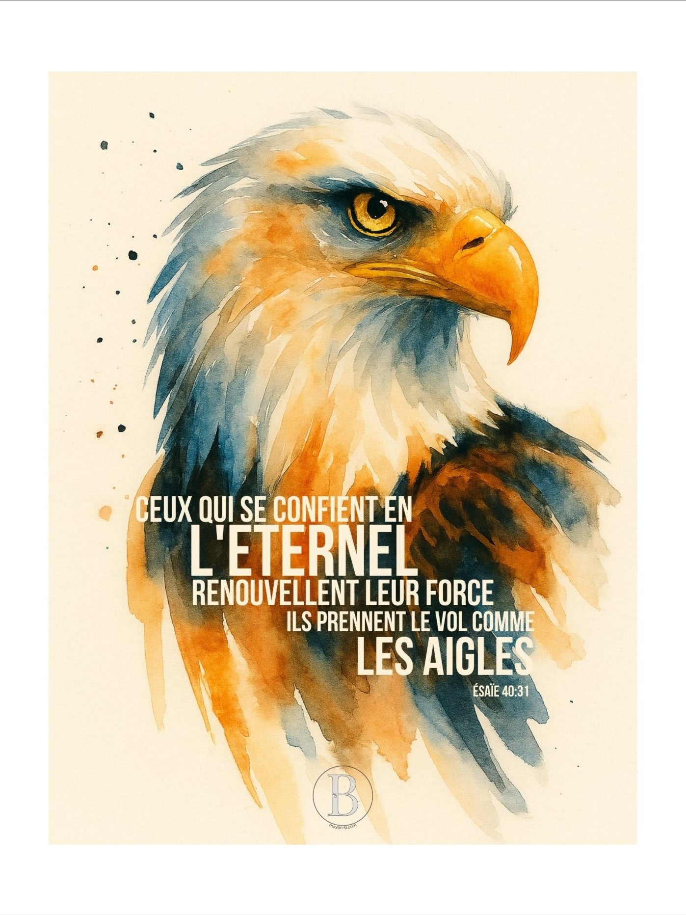 Aigle Royal - Affiche chrétienne
