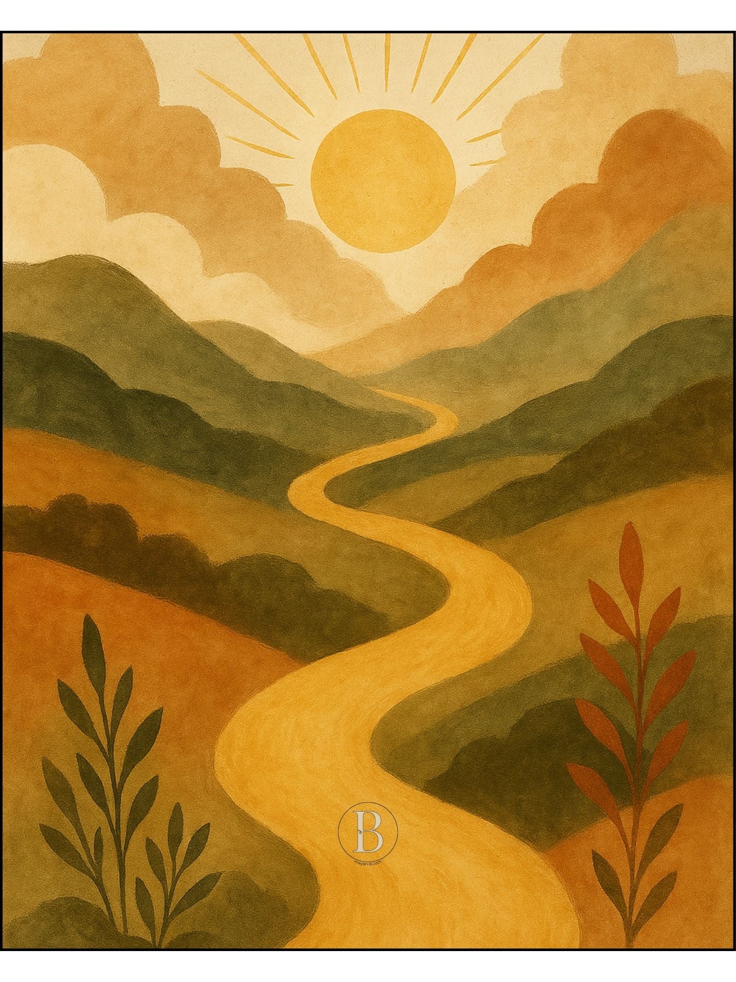 Le Chemin de la Vie  - Affiche chrétienne