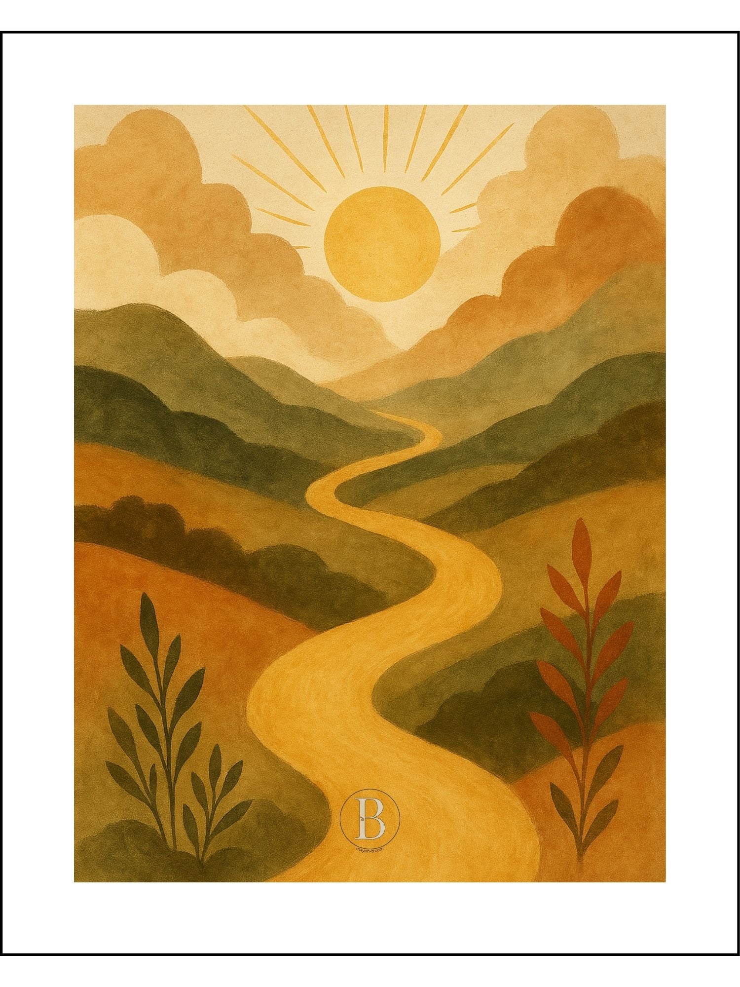 Le Chemin de la Vie  - Affiche chrétienne