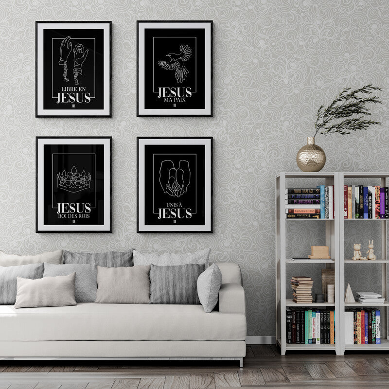 Jésus Roi des rois - Affiche Chrétienne