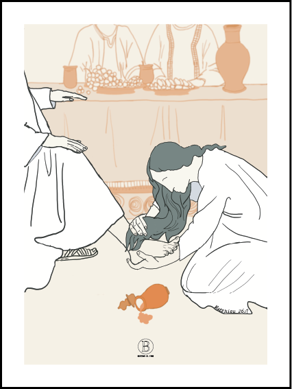 Femme Pécheresse - Affiche chrétienne