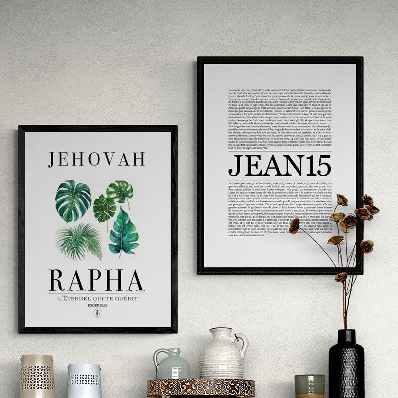 Jean 15 - Affiche verset biblique