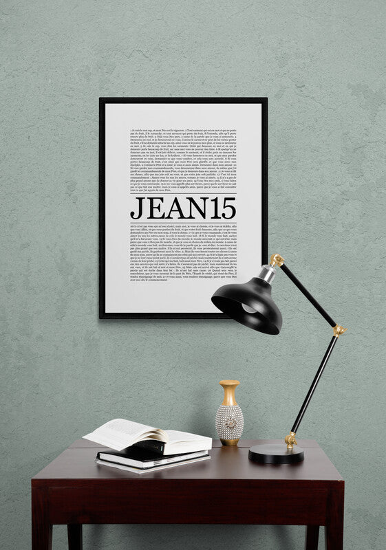 Jean 15 - Affiche verset biblique
