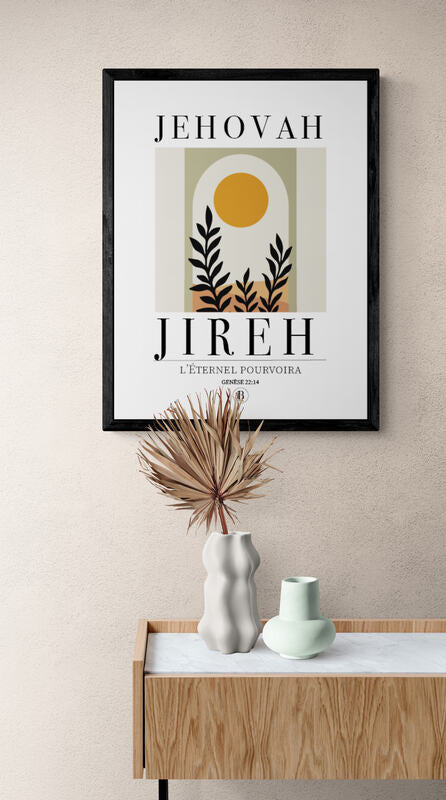 Jehovah Jireh - Affiche chrétienne