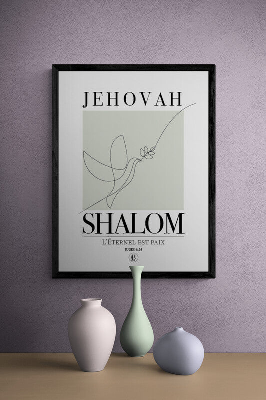 Jehovah Shalom - Affiche chrétienne
