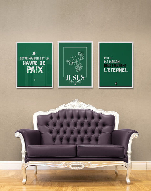 Jésus ma paix - Affiche Chrétienne