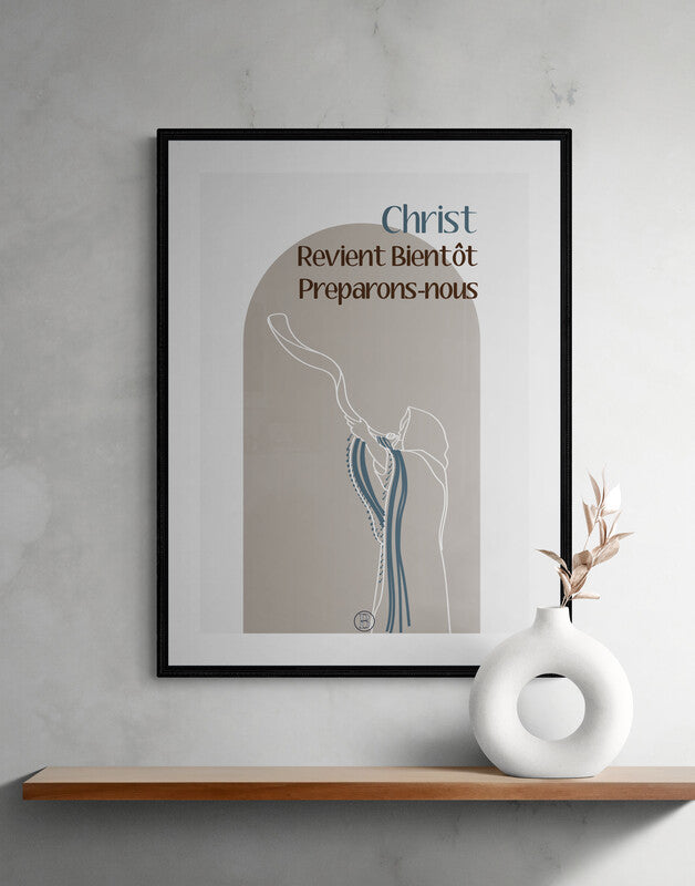 Christ revient bientôt - Affiche chrétienne