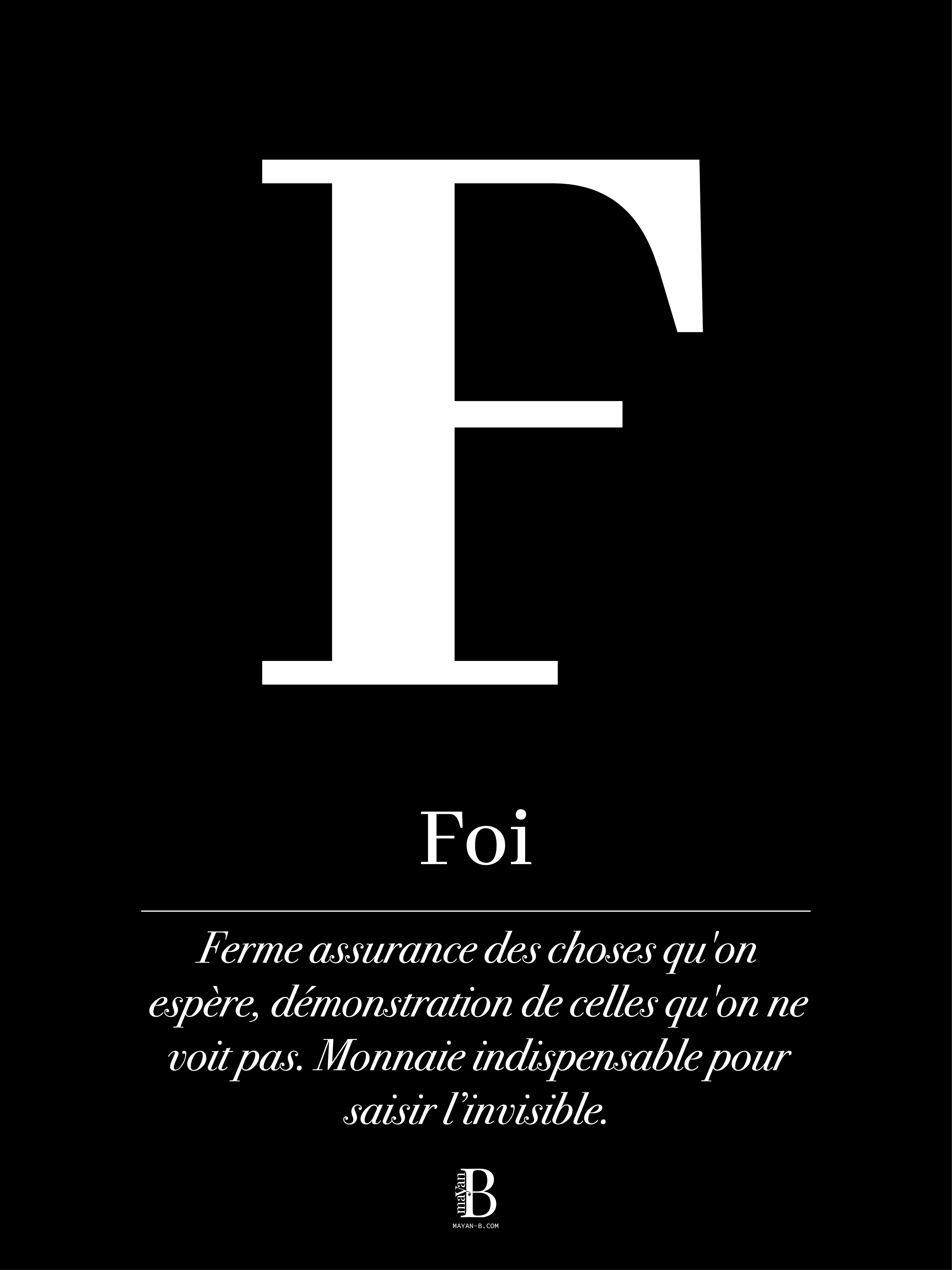 Affiche personnalisable - Lettre et texte