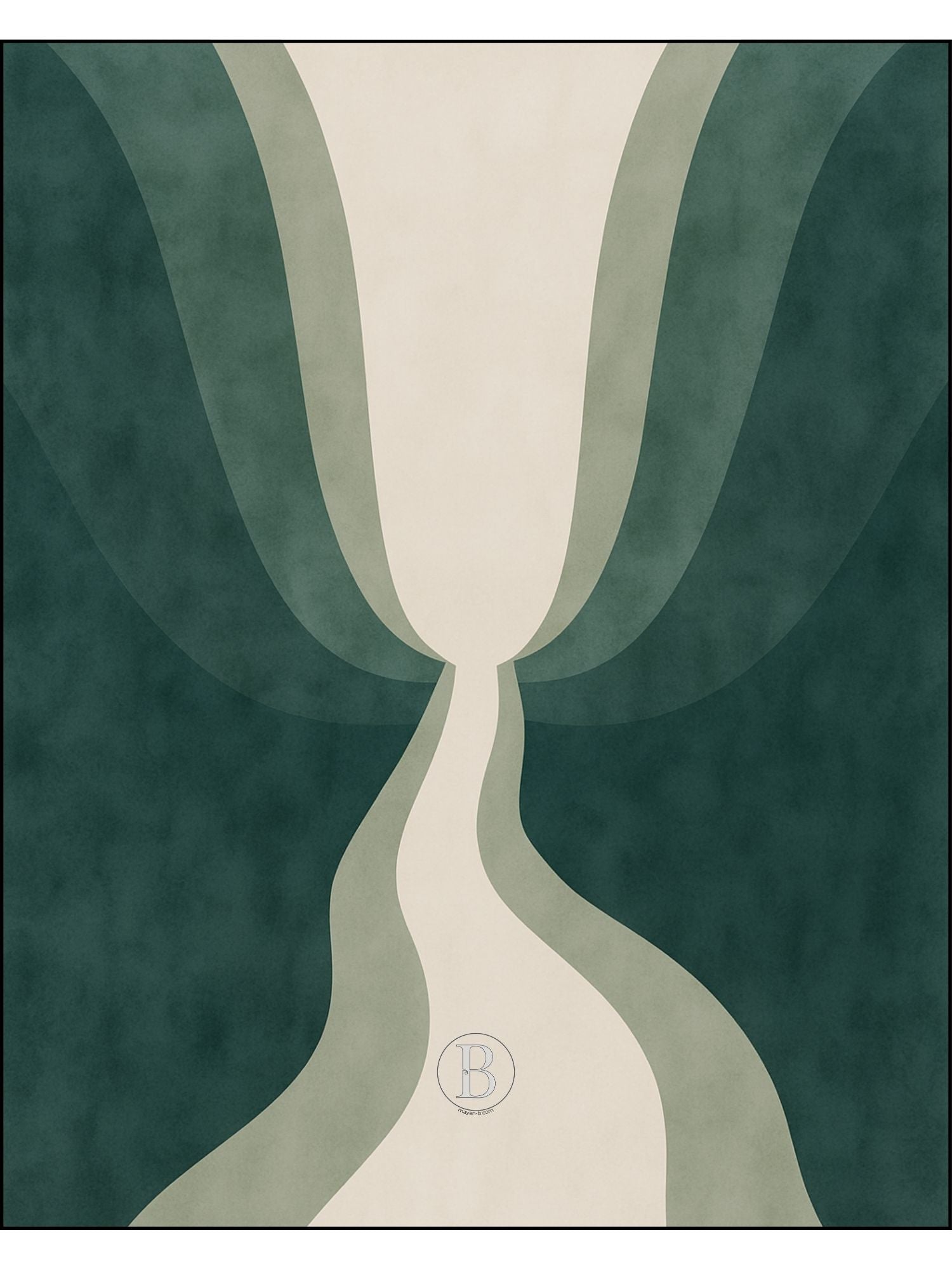 La mer ouverte  - Affiche chrétienne