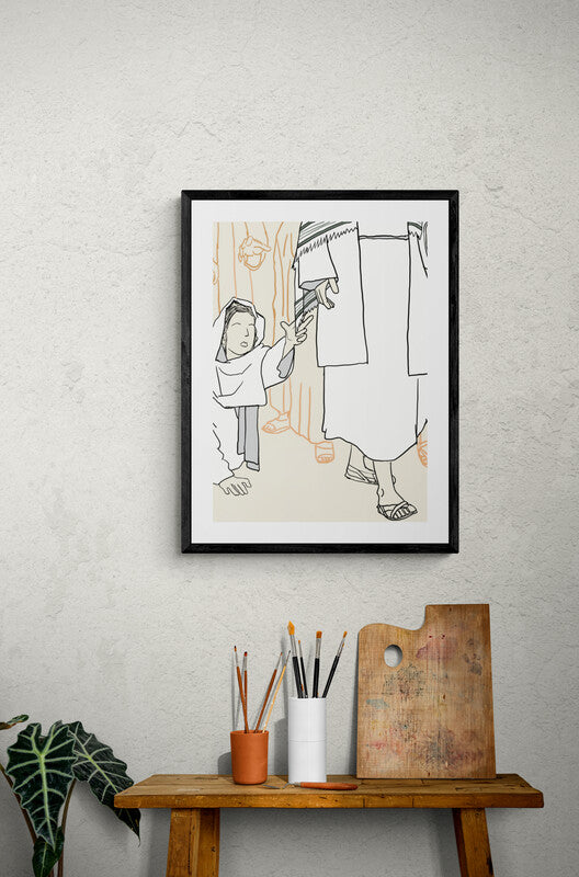Femme à la Perte de Sang - Affiche chrétienne