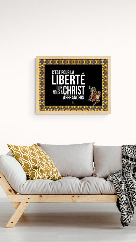 Pour la liberté - Affiche chrétienne