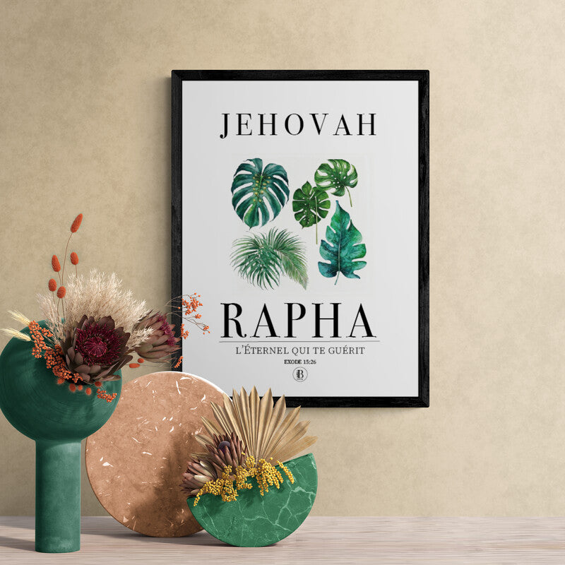 Jehovah Rapha - Affiche chrétienne