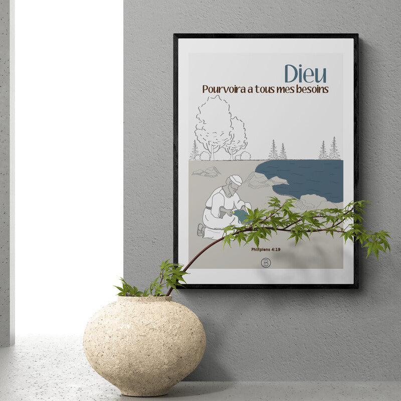 Provision Divine - Affiche chrétienne